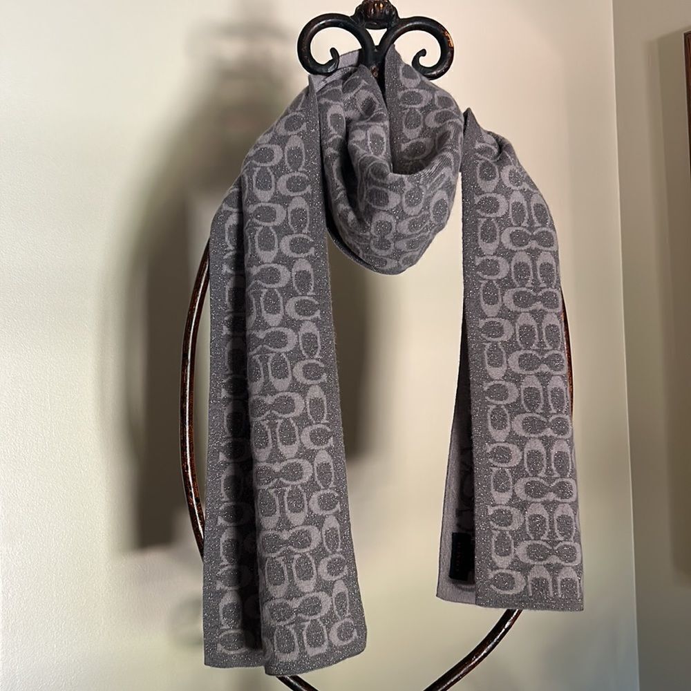 COACH  Gray Scarf